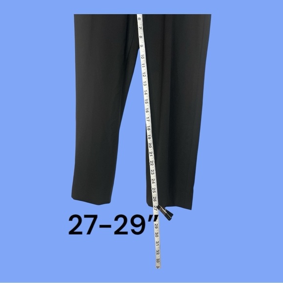 Men’s Warehouse Black Dress Pants + No Altered 32 x 30 and No Brand Vest M 2PC - Picture 3 of 9